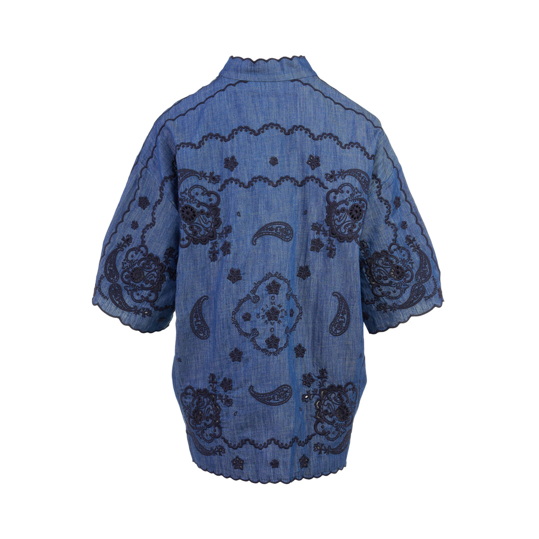 Aster Embroidered Denim Shirt