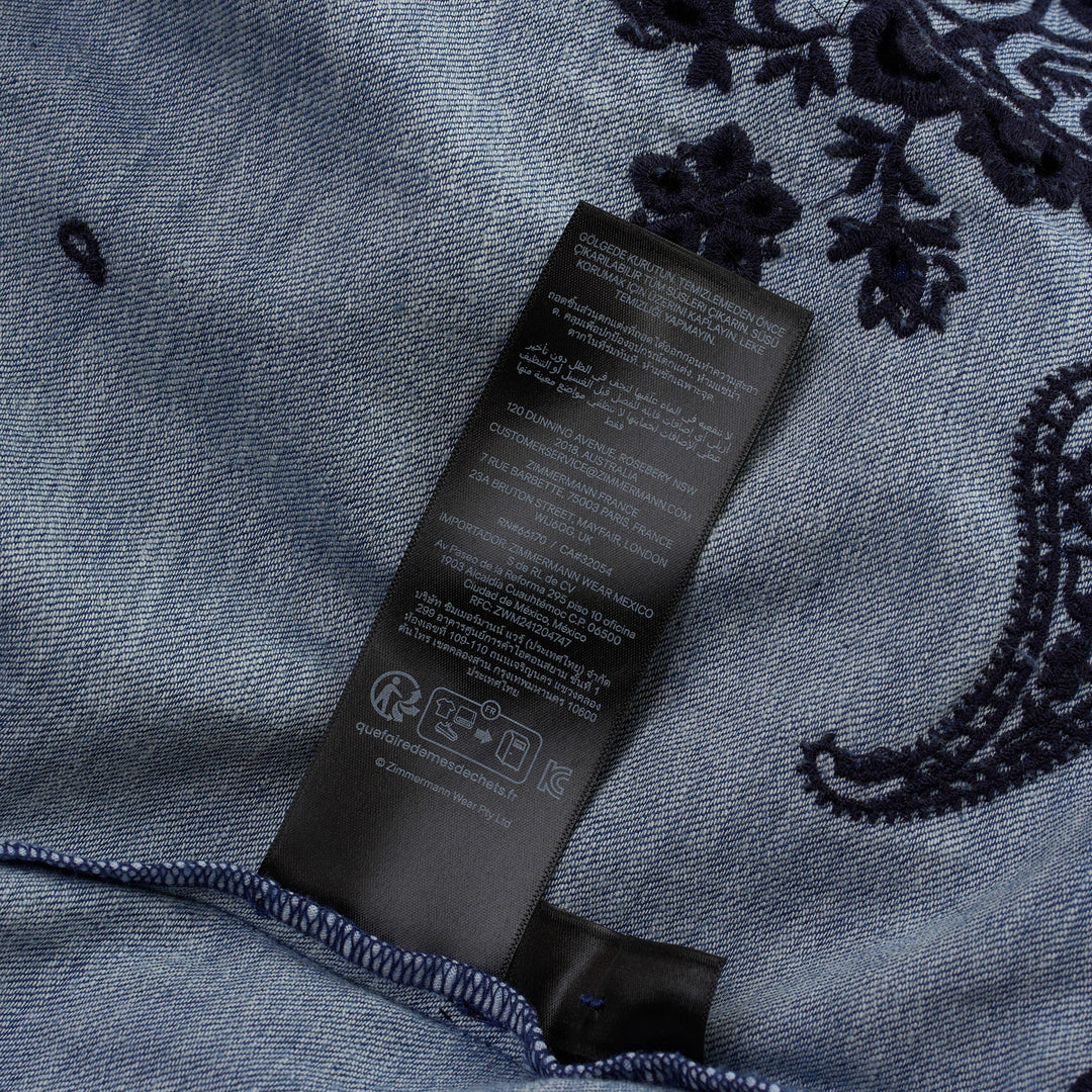 Aster Embroidered Denim Shirt