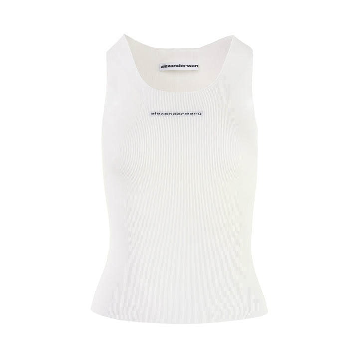 Racer Tank With Jacquard Logo