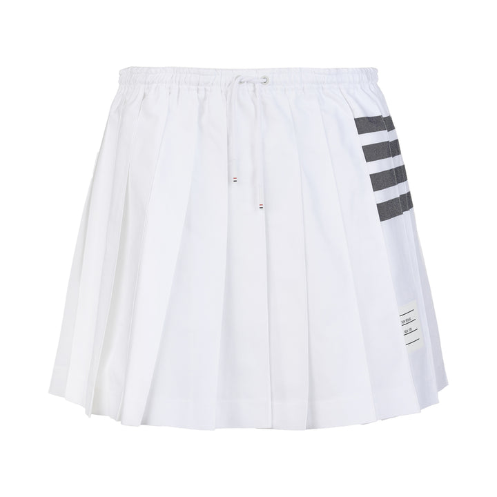 Mini Drawstring Pleated Skirt