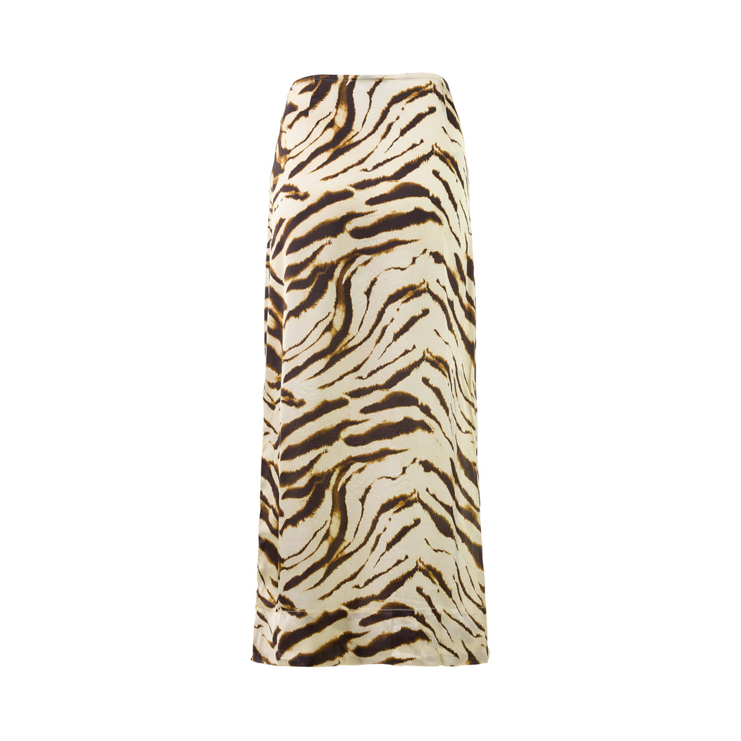 Shibori Organza Printed Skirt