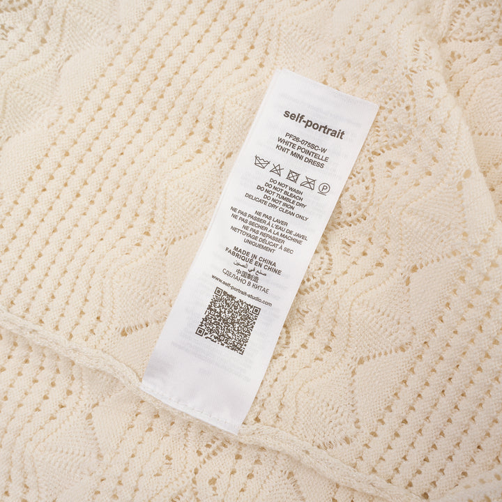 Pointelle Knit Mini Dress