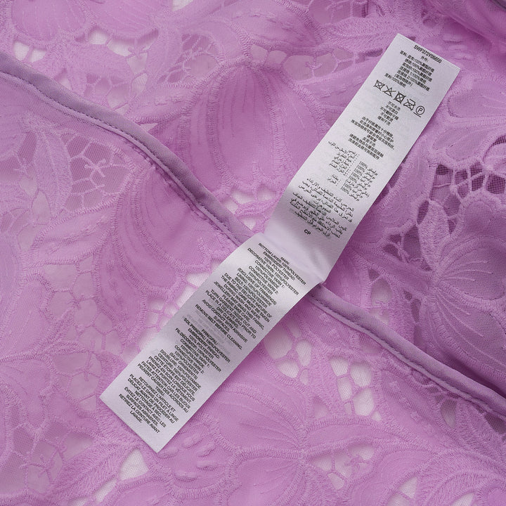 Lilac Lace Midi Dress