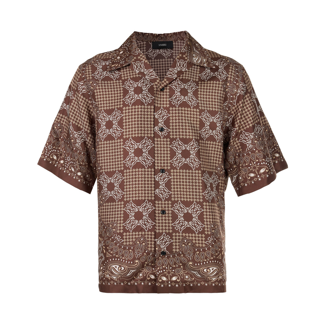 Bandana Print Short Sleeve Shirt