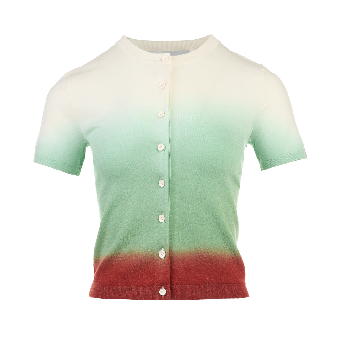 Lightweight Short Sleeve Button-Up Cardigan