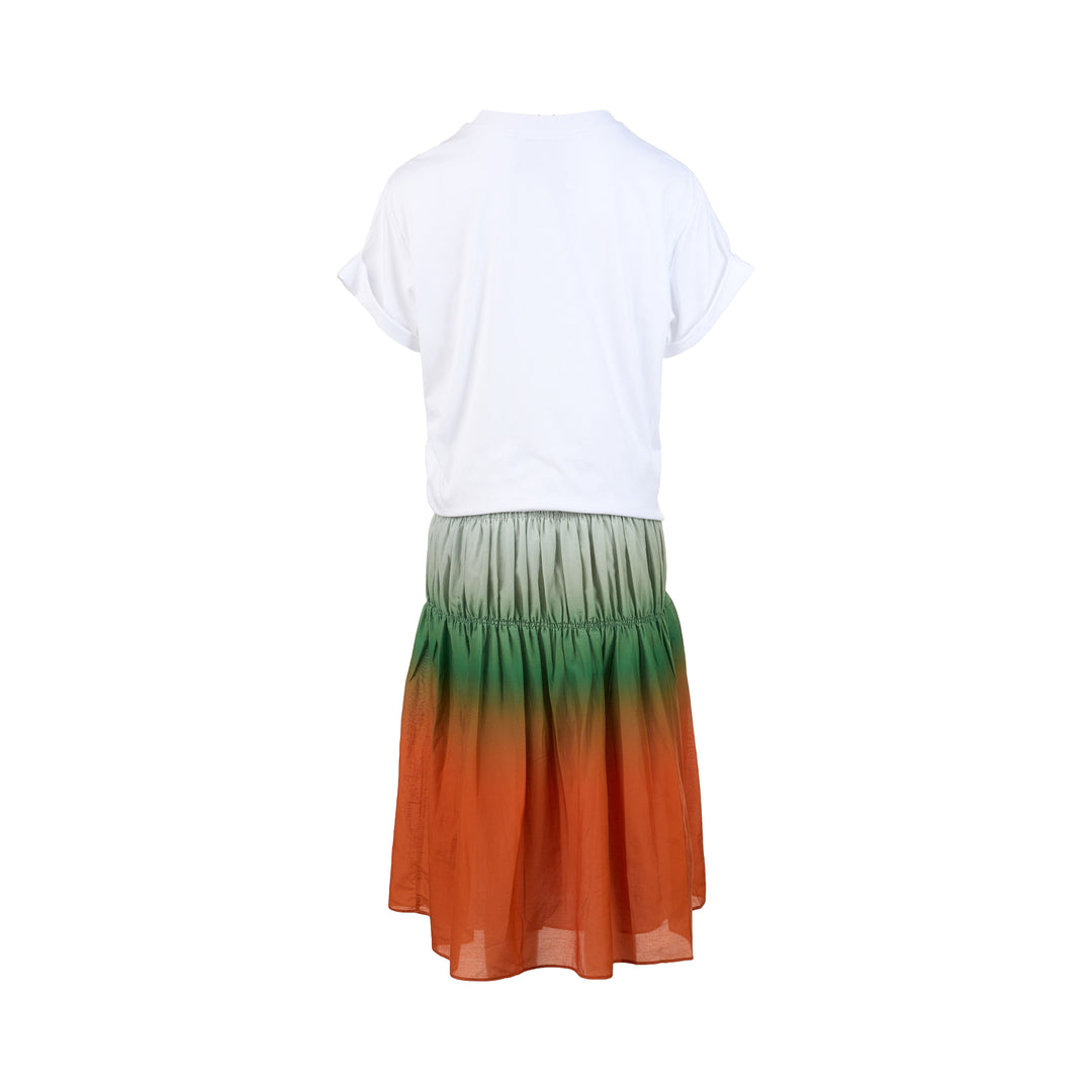 Ombre T-Shirt Combo Dress