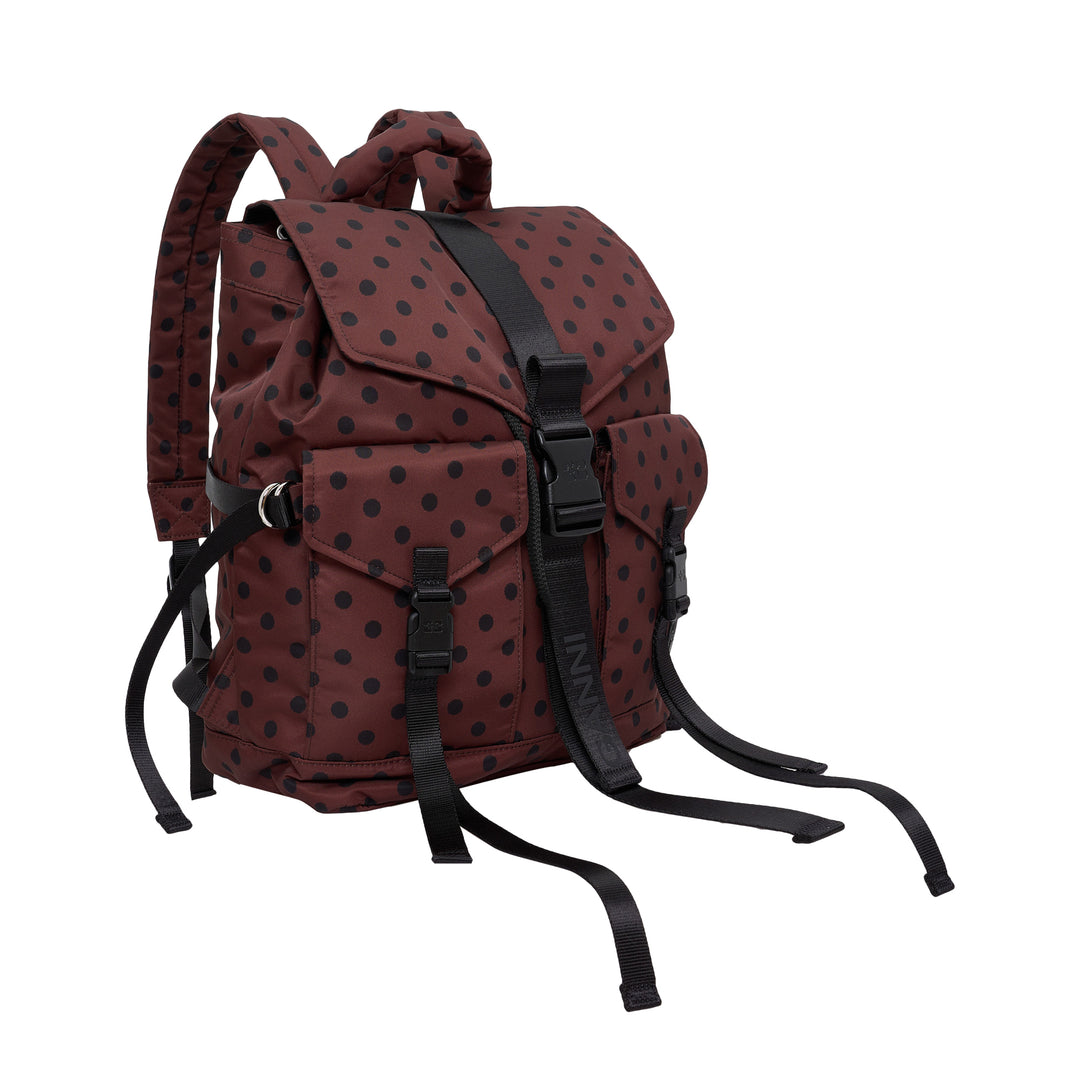 Printed Nylon Backpack
