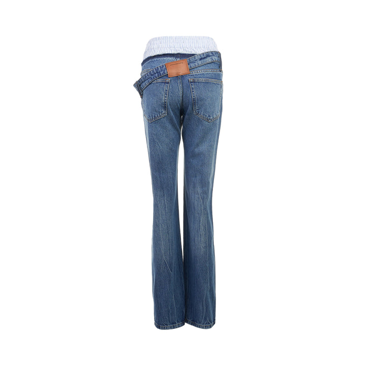 Pre-Styled Slim Jeans With Boxer