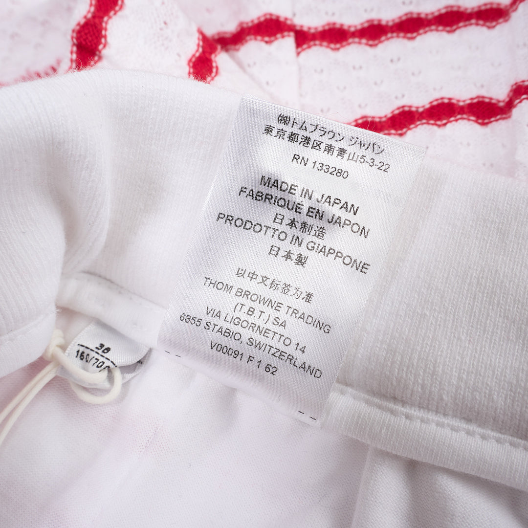 Thom Browne Striped Textured Honeycomb Shorts - view 5