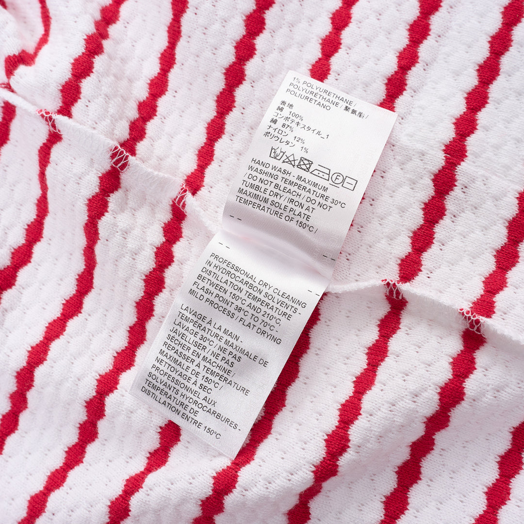 Thom Browne Stripe Short Sleeve Rib Tee - view 4