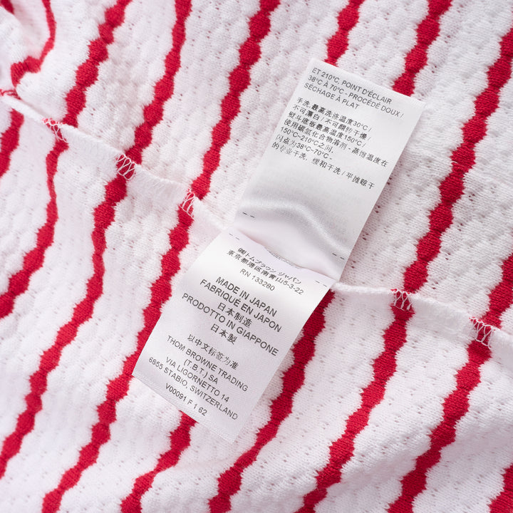 Thom Browne Stripe Short Sleeve Rib Tee - view 5