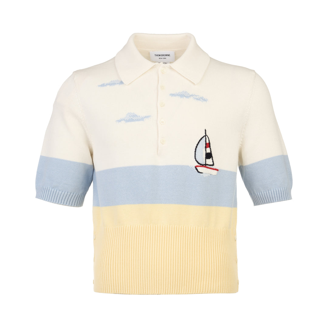 Short Sleeve Sailboat Polo