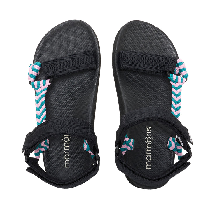 Wander Flamingo Teal Sandals