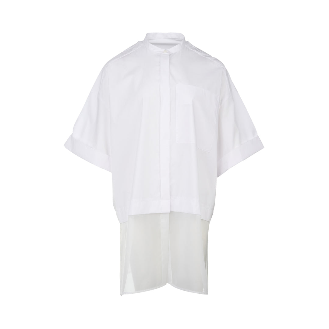 Pleated Wide Box Shirt