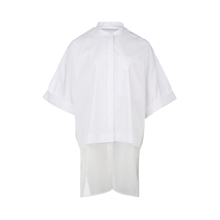 Pleated Wide Box Shirt