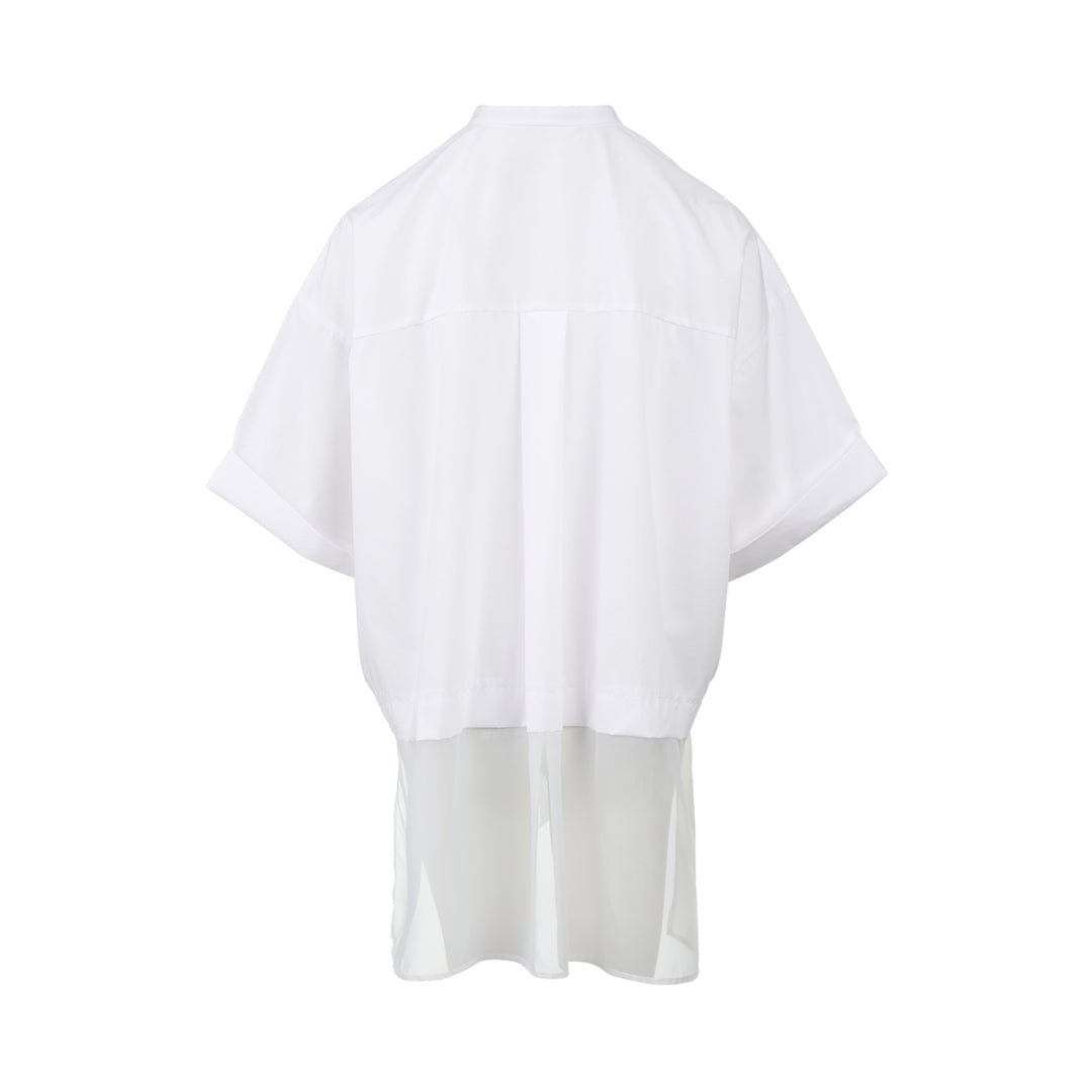 Pleated Wide Box Shirt