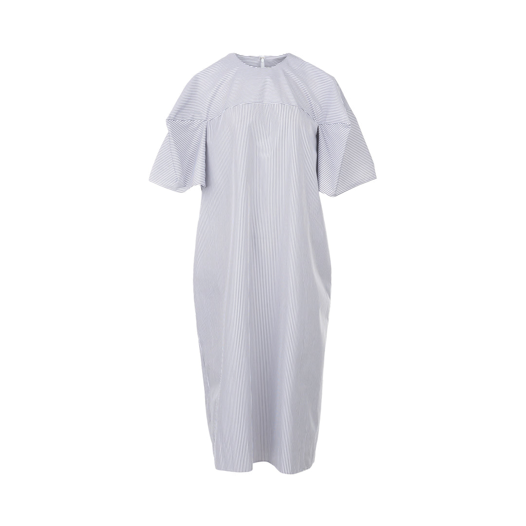 Striped Flutter Sleeve Box Dress