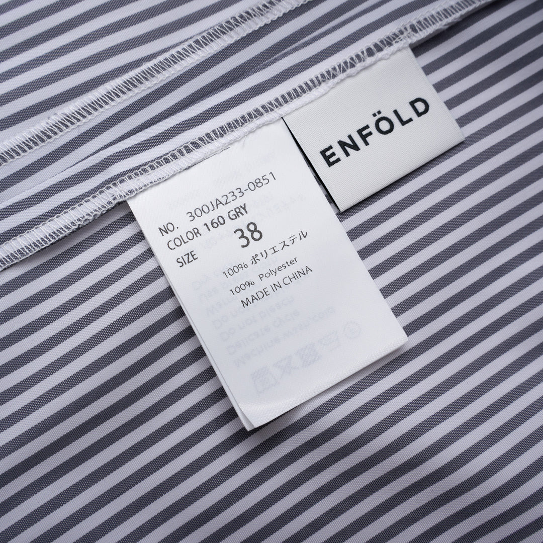 Striped Flutter Sleeve Box Dress