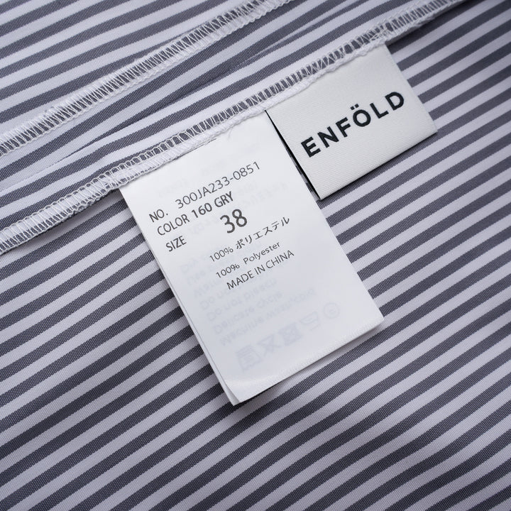 Striped Flutter Sleeve Box Dress
