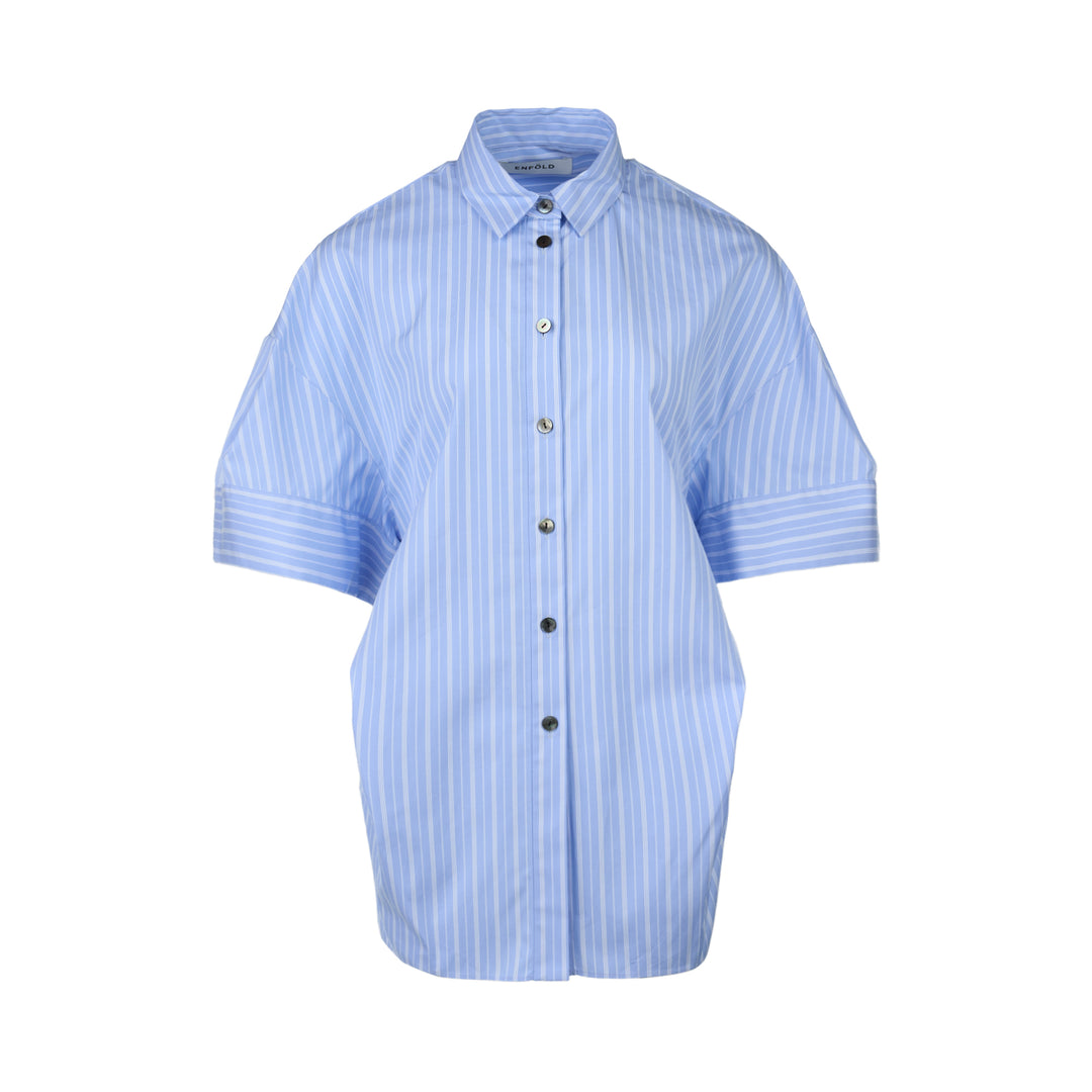 Striped 3D Short Sleeve Shirt