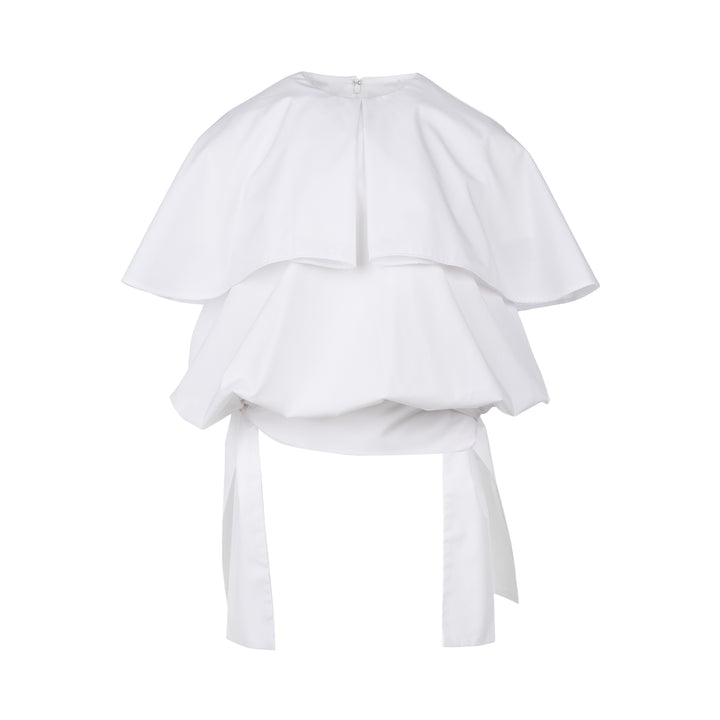 Big Collar Layered Blouse