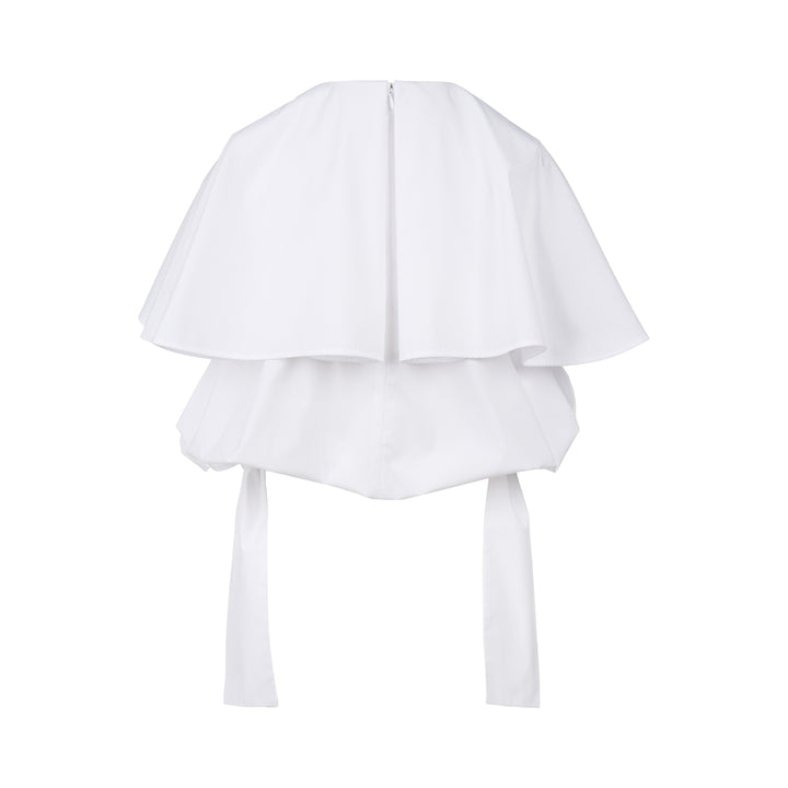 Big Collar Layered Blouse