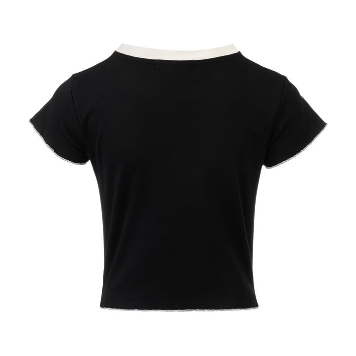 Pearl Bow Embellished Tee