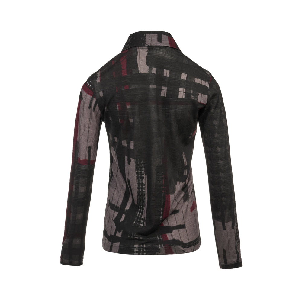 Y's Round Collar Printed Cardigan - view 2