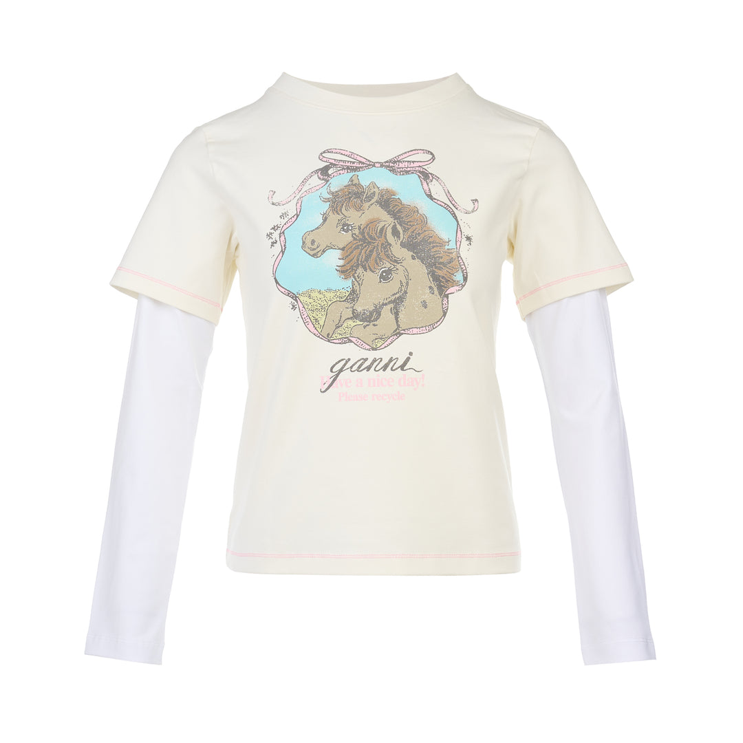 Heavy Stretch Cotton Layered Tee