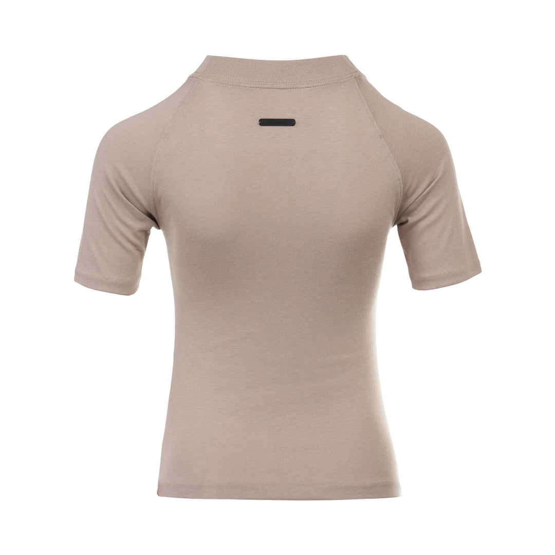 Shrunken Mock Neck Tee