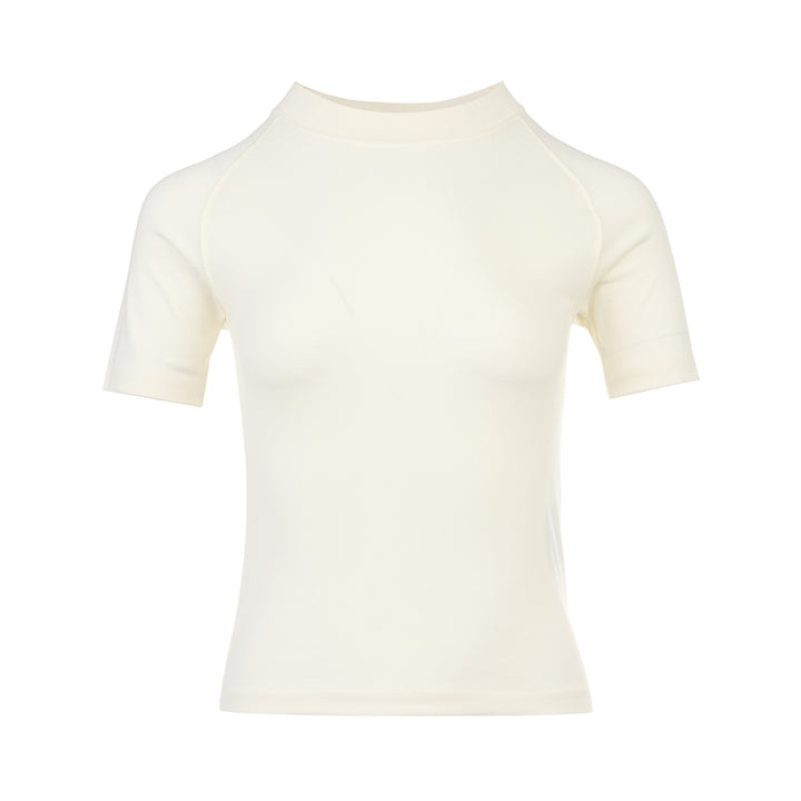 Shrunken Mock Neck Tee