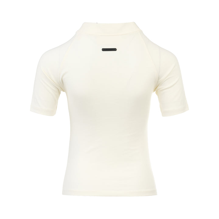 Shrunken Mock Neck Tee