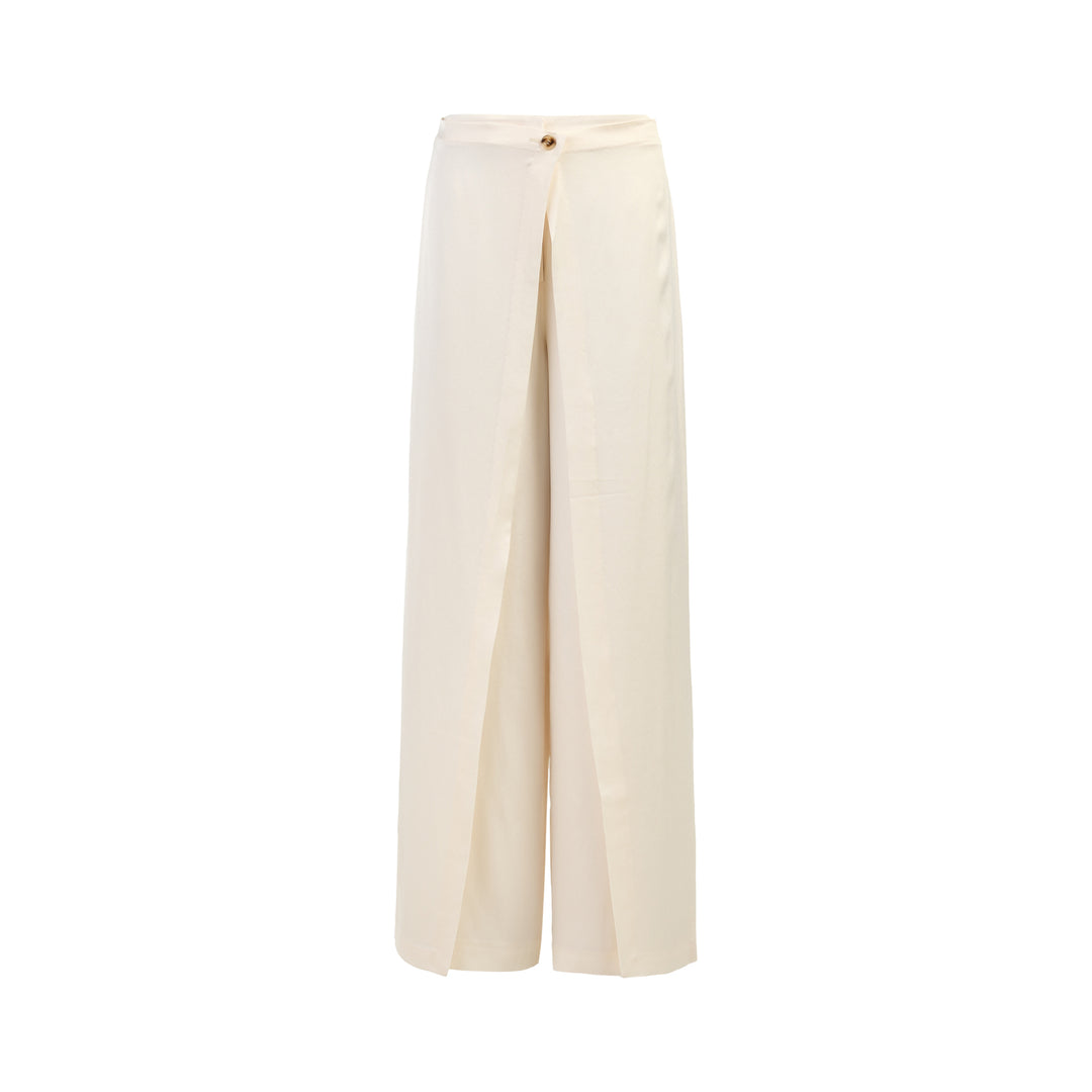 Club21 Collection Quinn Wide-Leg Crepe Trousers