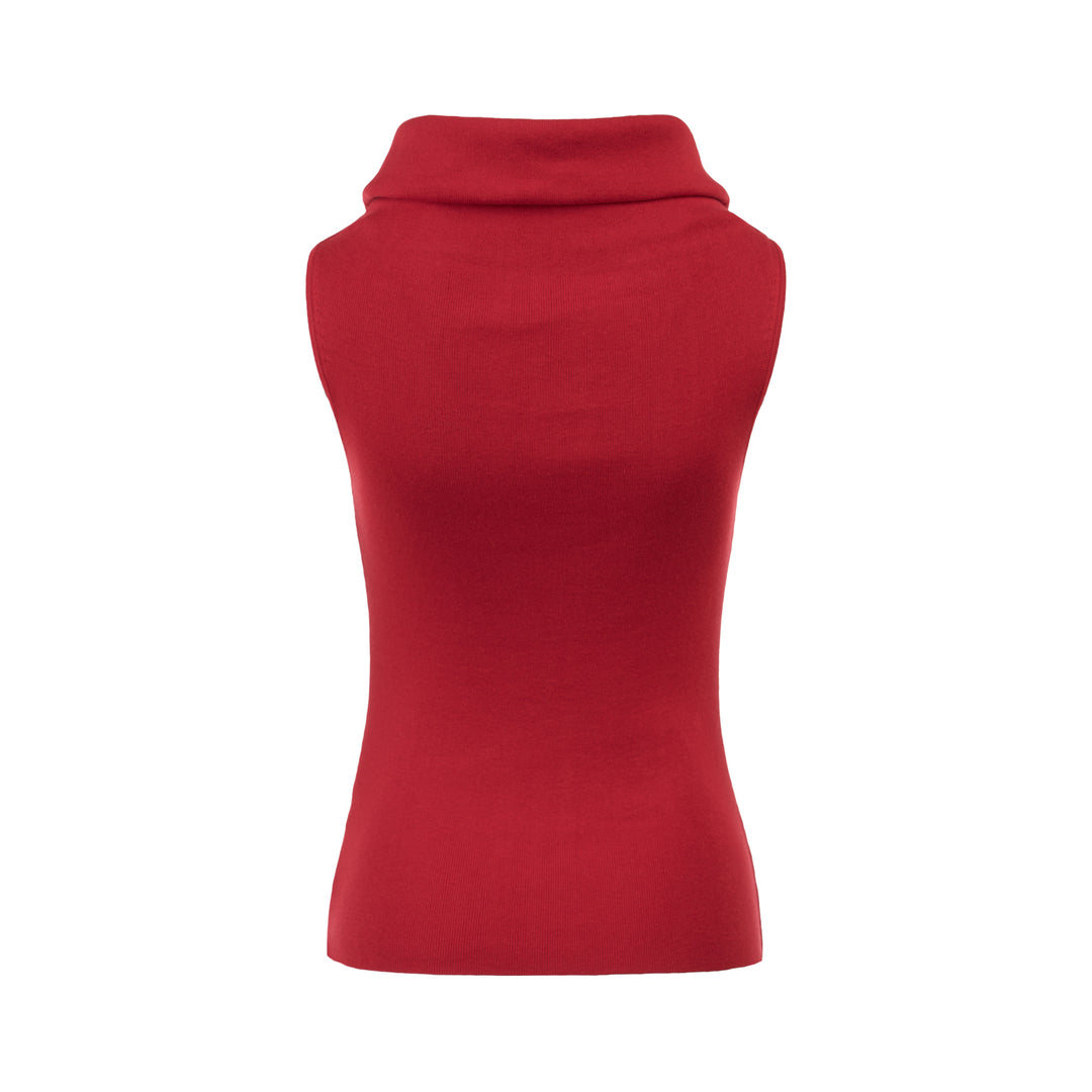 Club21 Collection Sleeveless Roll Neck Knit Top - view 2