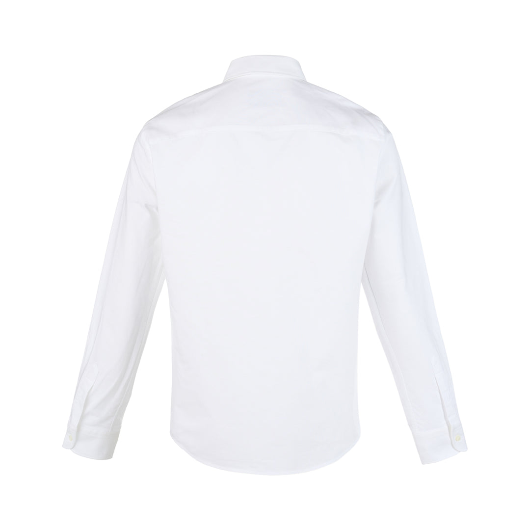 AMI Contrasted Button-Down Collar Long Sleeve Shirt - view 2