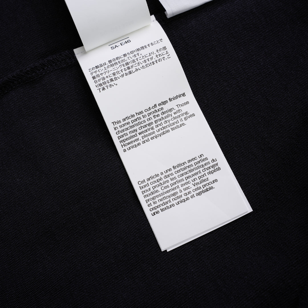 sacai chusen-dyed cotton jersey T-shirt with white, brown, green and navy dyed bands and a chest pocket - view 5