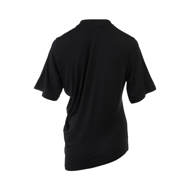 Willa Draped Stretch Jersey Tee