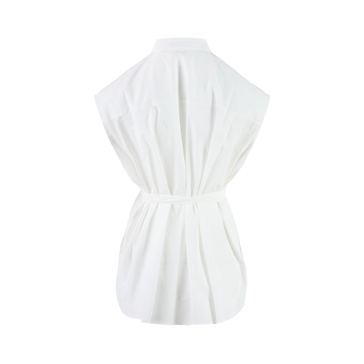 Edith Structured Cotton Sleeveless Shirt