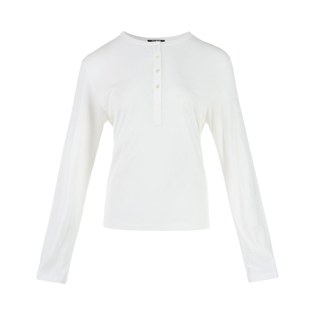 Club21 Collection Cotton Jersey Henley Top