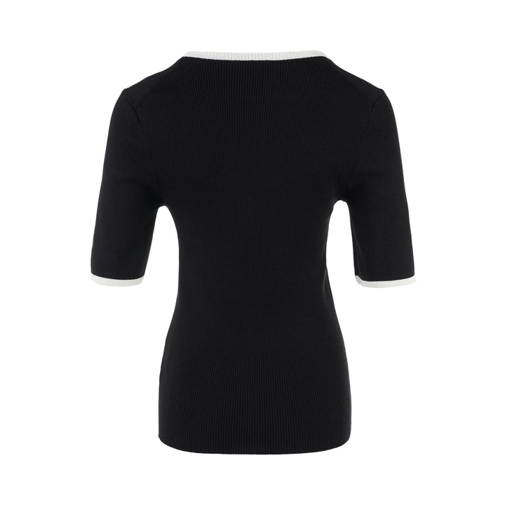 Club21 Collection Genevive Silk Cotton Knit Top - view 2