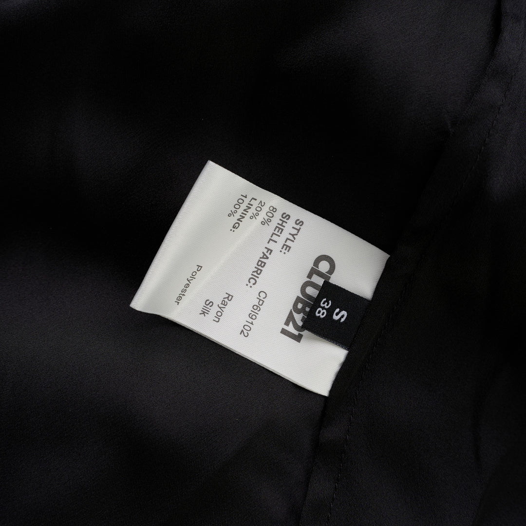 Black silk blend maxi dress with sheer balloon sleeves, gathered neckline, smocked waist and tiered flowing skirt - view 4