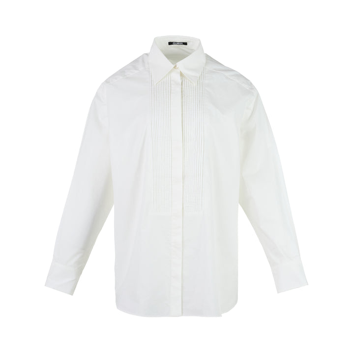 Vera Structured Cotton Tuxedo Shirt