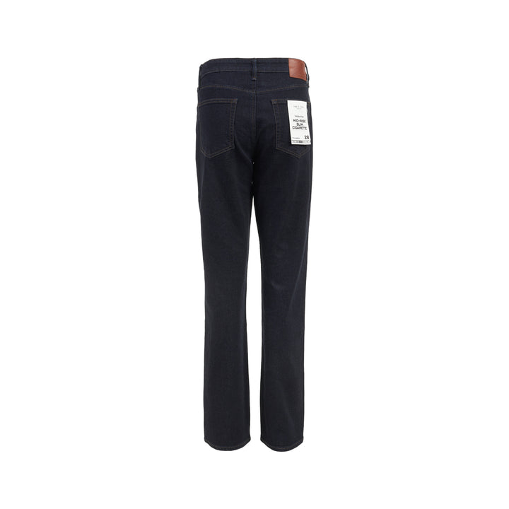 rag & bone Sutton Full Slim Cigarette Jeans in dark indigo denim, shown from the front - view 2