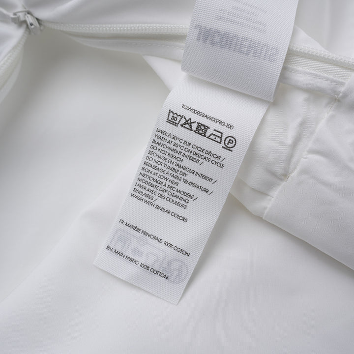 Jacquemus La Blouse Colombe white V-neck blouse with balloon sleeves and gathered waist - view 3