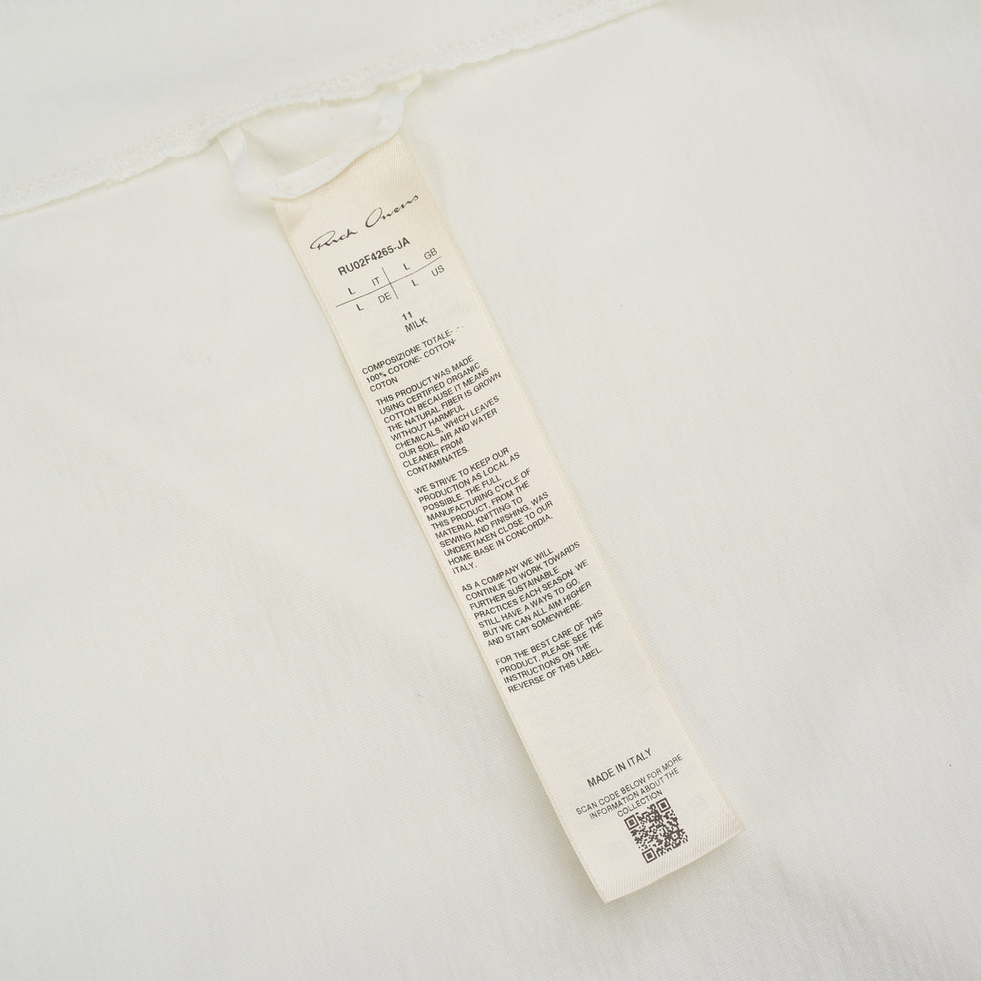 Rick Owens Short Level Wool Silk Jersey Tee - view 3