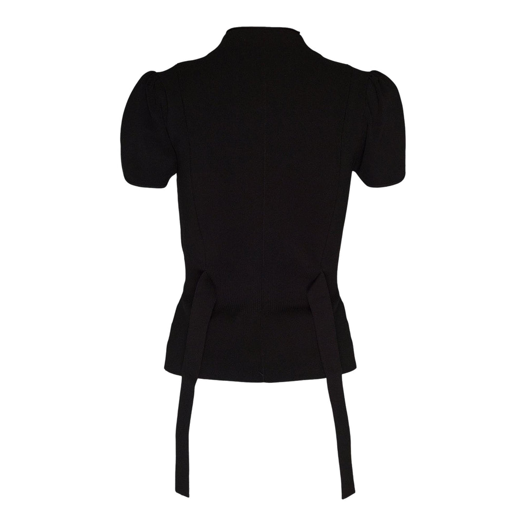 Club21 - 3.1 Phillip Lim - Compact Rib Tulip Top - KNIT TOPS - Black