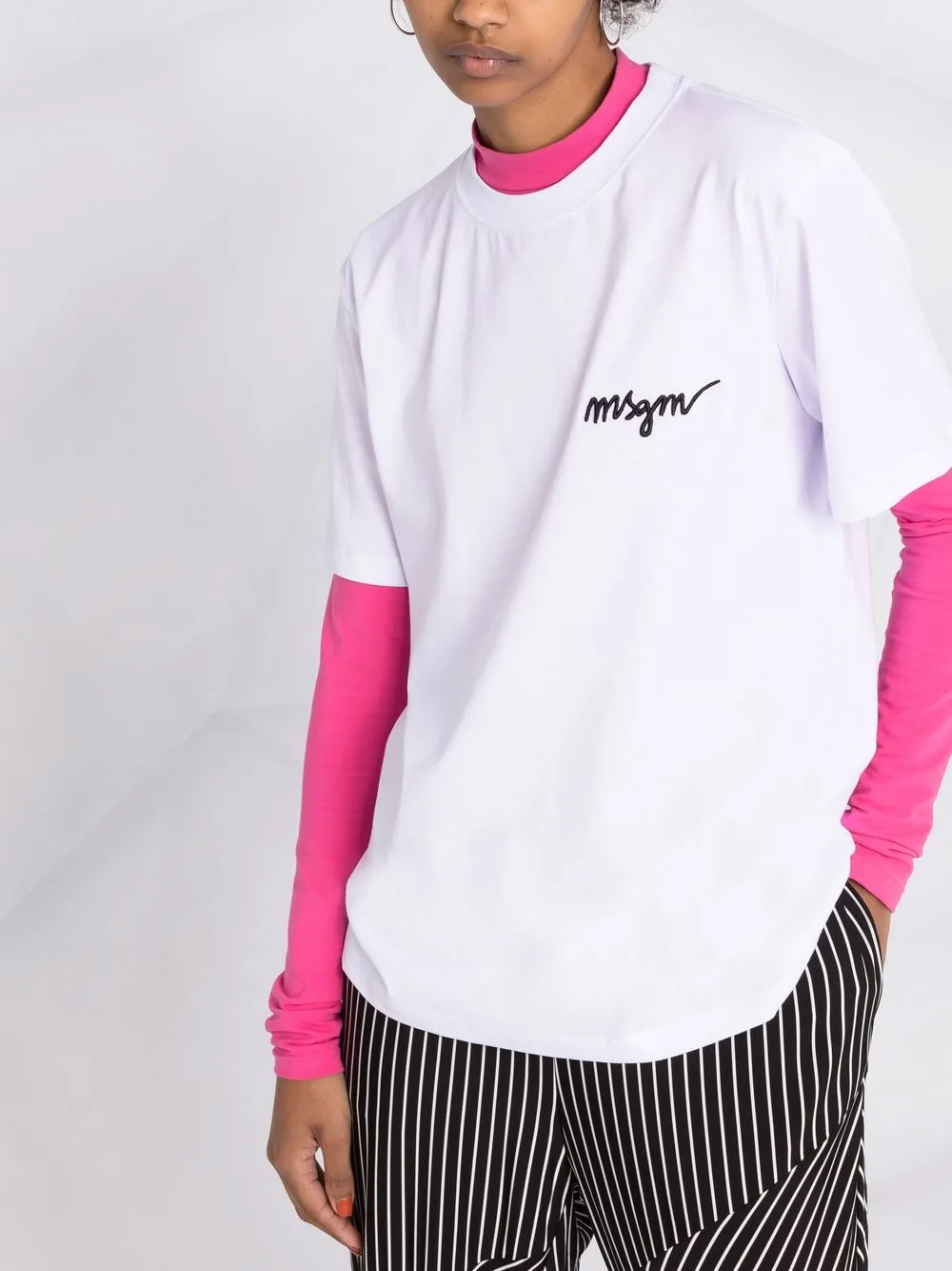 MSGM Embroidered T-Shirt