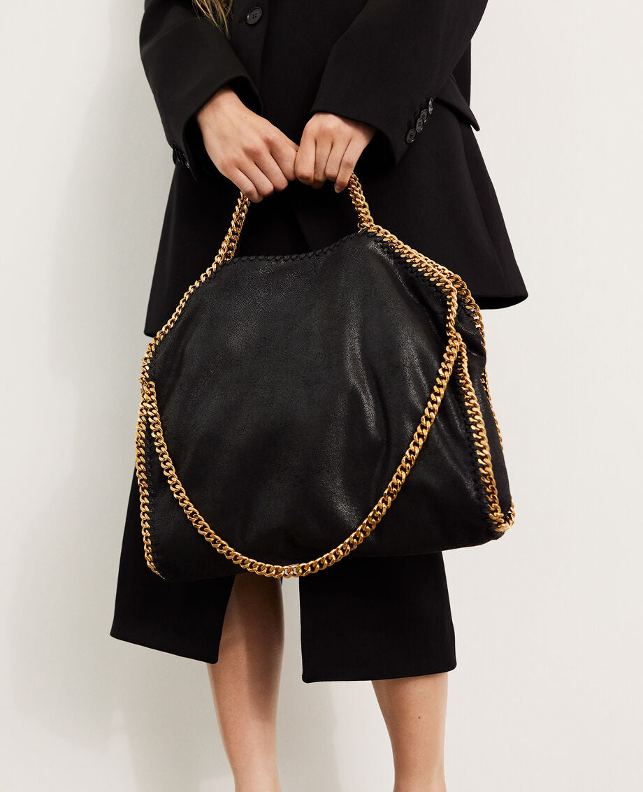 3 Chain Eco Shaggy Deer With Gold Chain Tote Bag