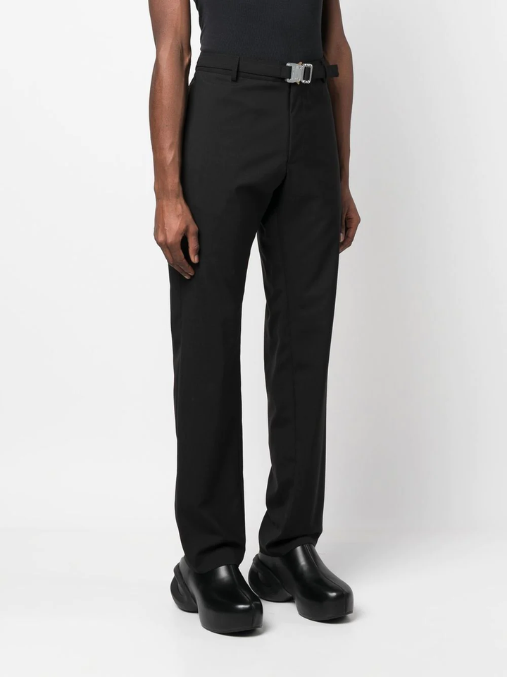 Metal Buckle Suit Pant