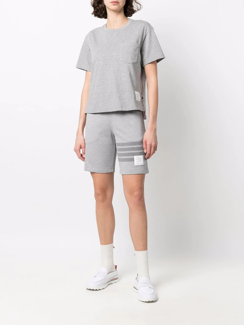 Thom Browne Short Sleeve Boxy Fit Pocket Tee - view 2